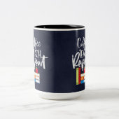 Koffieband herhalen tweekleurige koffiemok (Center)