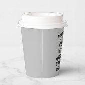 koffiebar grappige woordkunst papieren bekers (Rechts)