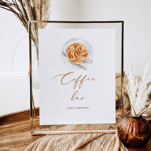 Koffiebar Liefde is aan het brouwen Poster