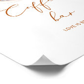 Koffiebar Love is brewing Poster (Hoek)