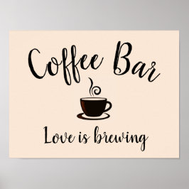 Koffiebar poster