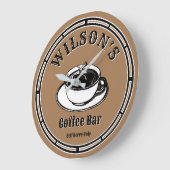  koffiebar Sjabloon Grote Klok (Hoek)