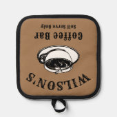  koffiebar Sjabloon Pannenlap (Voorkant)