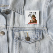 Koffiebar, vierkante badge button 5,1 cm (In situ)