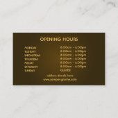 Koffiebar Visitekaartje (Achterkant)