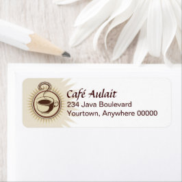 Koffiebar zakelijk retouradres etiket
