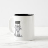 Koffiebarst Tweekleurige Koffiemok (Voorkant links)