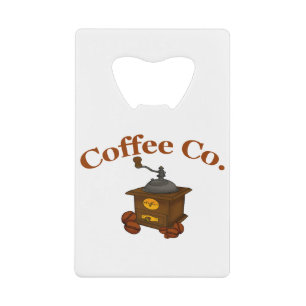 koffiebedrijf creditkaart flessenopener