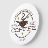 Koffiebedrijf logo grote klok (Hoek)