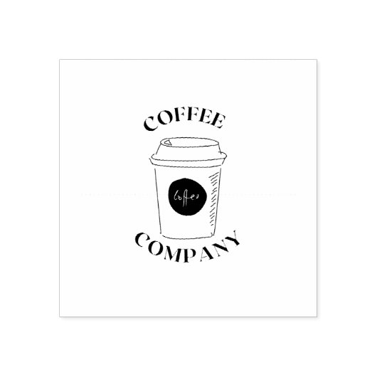 koffiebedrijf rubberstempel (Afrduk)