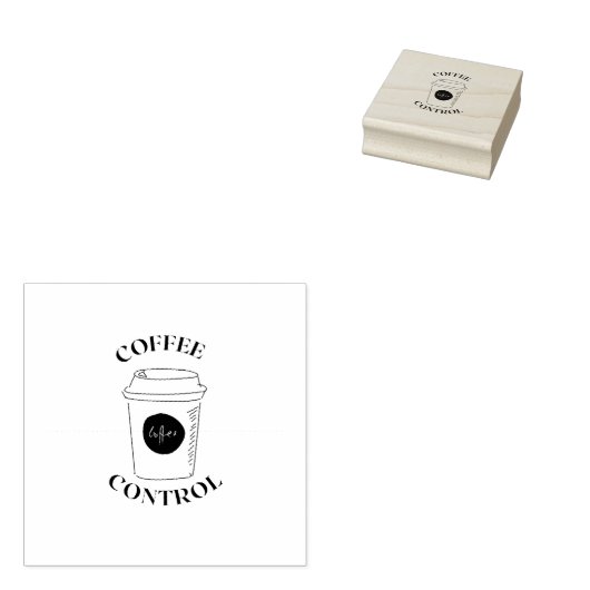 koffiebeheersing rubberstempel (Gestempeld)