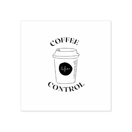koffiebeheersing rubberstempel (Afrduk)