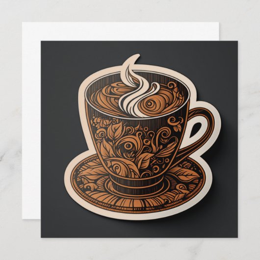 Koffiebeker (Voorkant / Achterkant)