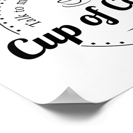 Koffiebeker aangepaste keuken poster (Hoek)