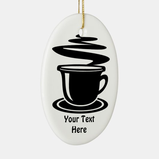 Koffiebeker (aanpasbaar) keramisch ornament (Rechts)