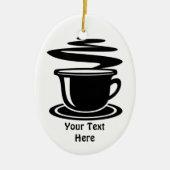 Koffiebeker (aanpasbaar) keramisch ornament (Voorkant)