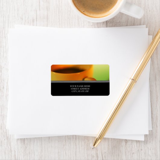 Koffiebeker Adresetiketten Etiket (Insitu)