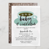 Koffiebeker Baby met koude drive-by Baby shower Kaart (Voorkant / Achterkant)
