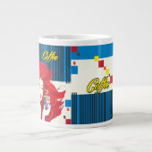 Koffiebeker bezielende Mode Vrouw POP-ART Trendy Grote Koffiekop (Voorkant)