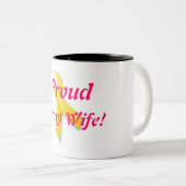 Koffiebeker bij Legervrouw Tweekleurige Koffiemok (Voorkant rechts)