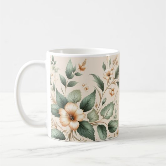  Koffiebeker/Bloemen Ontwerp/Gift Mok (Links)