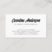 Koffiebeker | Bonen | Barista Visitekaartje (Achterkant)