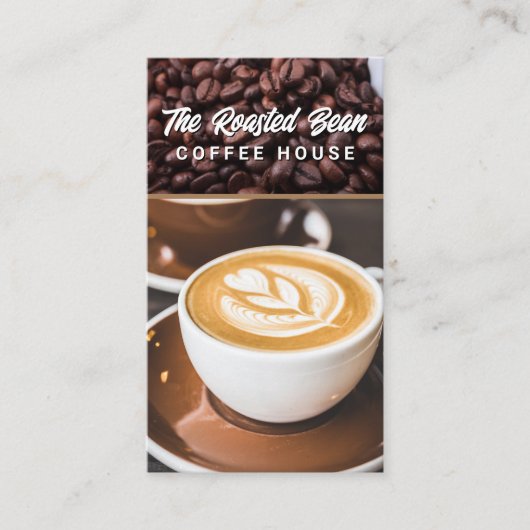 Koffiebeker | Bonen | Barista Visitekaartje (Voorkant)
