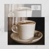Koffiebeker Briefkaart (Voorkant / Achterkant)