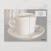 Koffiebeker Briefkaart (Achterkant)