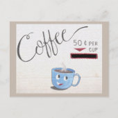 Koffiebeker Briefkaart (Voorkant)