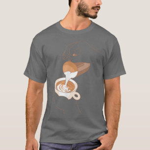 Koffiebeker Cappuccino Melk Foam Coffee Lover Espr T-shirt