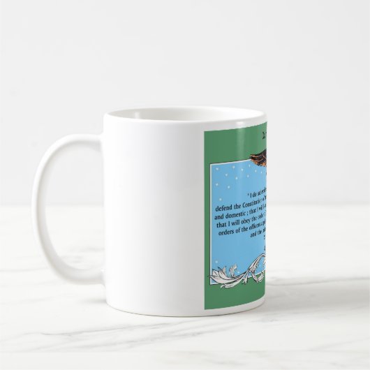 Koffiebeker eed op wettigheid koffiemok (Links)