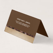 Koffiebeker en bonen | Barista Visitekaartje (Achterkant)