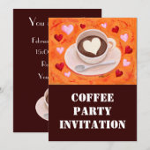 Koffiebeker en hart kaart (Voorkant / Achterkant)