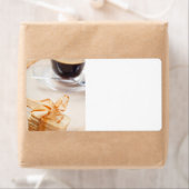 Koffiebeker en koekje etiket (Insitu)