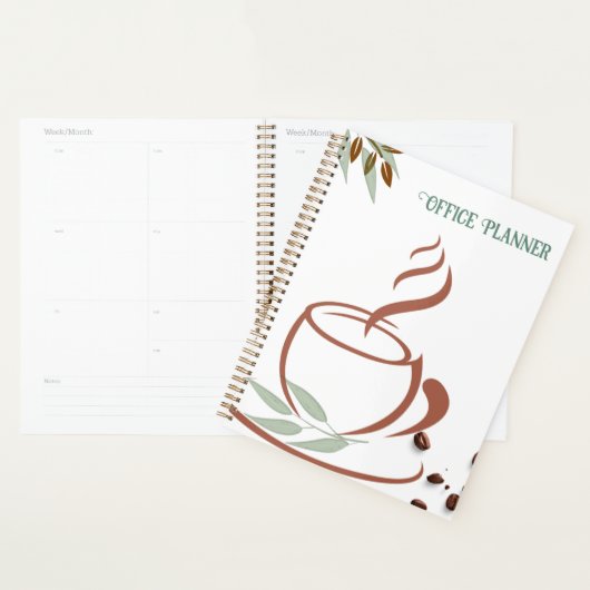 Koffiebeker en Koffiebean-banner Planner (Display)