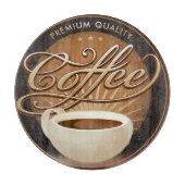 Koffiebeker- en koffiebeker snijplank (Voorkant)