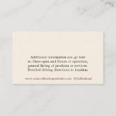 Koffiebeker en koffiebonen Hart Visitekaartje (Achterkant)