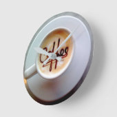 Koffiebeker en koffieklok voor saucer ronde klok (Hoek)