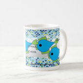 Koffiebeker- en planvissen koffiemok (Voorkant rechts)