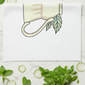 Koffiebeker en Roos Theedoek (Gevouwen)