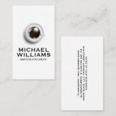 Koffiebeker en saucer Uitzicht bovenaan Visitekaartje (Voorkant / Achterkant)