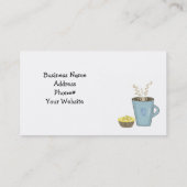 Koffiebeker en Visitekaartje van muffin (Achterkant)