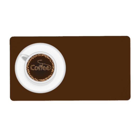 Koffiebeker Etiket (Voorkant)