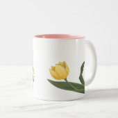 Koffiebeker feestelijke bunny Cup bij paasbunny Mo Tweekleurige Koffiemok (Voorkant rechts)