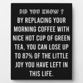 Koffiebeker - Funny Coffee Quote Fotoplaat (Voorkant)