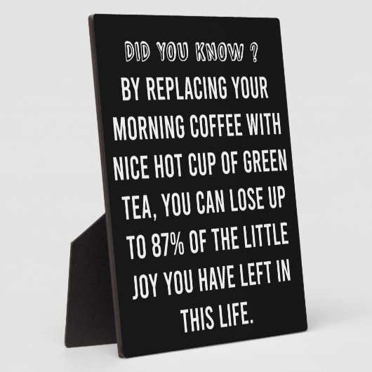 Koffiebeker - Funny Coffee Quote Fotoplaat (Zijkant)