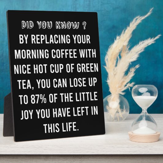 Koffiebeker - Funny Coffee Quote Fotoplaat (Zijkant)