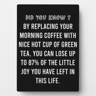 Koffiebeker - Funny Coffee Quote Fotoplaat