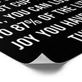 Koffiebeker - Funny Coffee Quote Poster (Hoek)